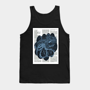 Octopus blue Tank Top